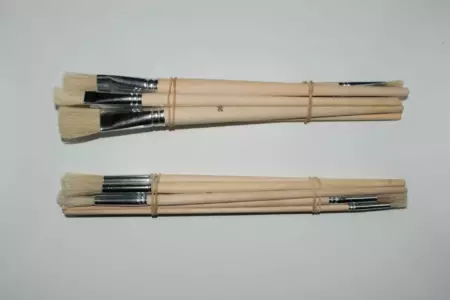 Lot De 130 Pinceaux Soie Assortis - Tailles 6 à 16 - Neuf